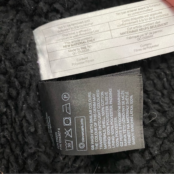 Sherpa Lined Denim Trucker Jacket - Picture 12 of 13